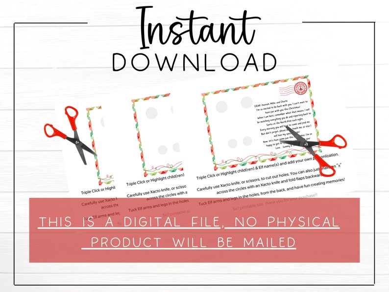 Welcome Back Elf Postcard Printable Editable Elf I'm - Etsy