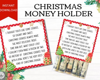 Christmas Money Holder | Christmas Money Gift Tag | Christmas Dough | Holiday Dough | Money Card for Christmas | Gifts for Teens | Kids Gift