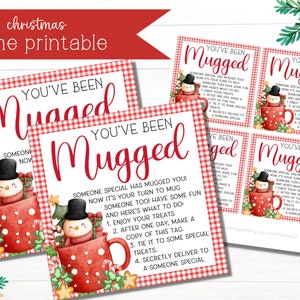 You&#39;ve Been Mugged Christmas Game | Christmas Office Game | Christmas Office Gift | Gifts for Neighbors | Santa Gift | Coworker Gift