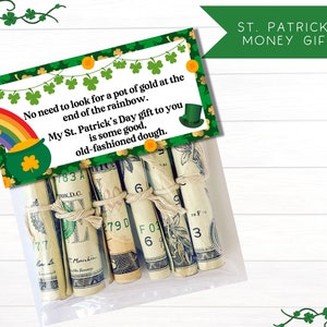 St. Patrick's Day Geldgeschenk zum Ausdrucken | Geldgeschenk Ideen | Urlaub Teig | Irischer Geldhalter | Geldgeschenk zum Geburtstag für Teens Freund