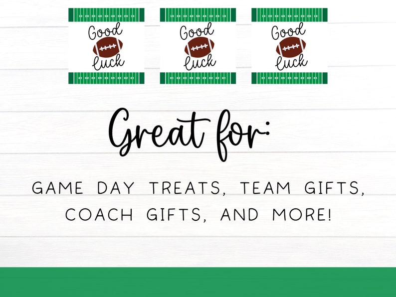 Football Good Luck Tags Printable Football Party Favor - Etsy Football Good Luck Tags Printable Football Party Favor - Etsy