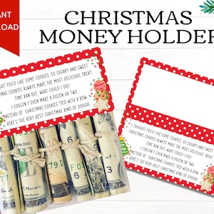 Kerstgeldhouder | Geldhouderkaarten | Cadeau-ideeën voor kerstgeld | Unieke kerstgeldhouders | Kerstkaart Geldhouder Tag