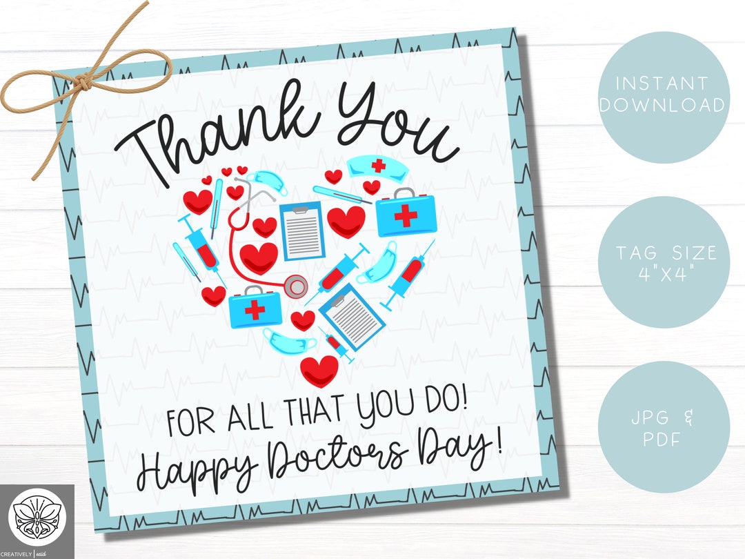 Happy Doctors Day Banner Doctor Appreciation Day Decorations, Thank You