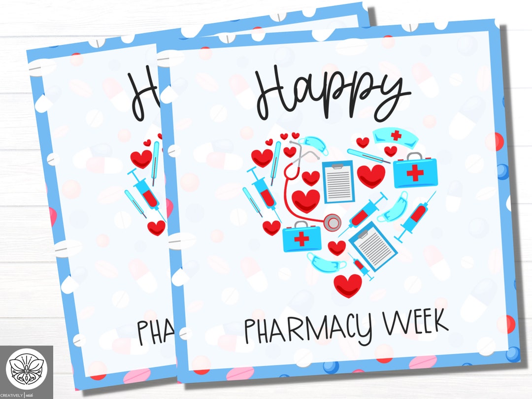Pharmacy Week Gifts for Pharmacists Pharmacy Tech Appreciation Gift Printable Appreciation Gift