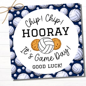 Strandvolleyball Good Luck Tags | Liebevolleyball Mitbringsel zum Ausdrucken | Handball Geschenkidee | .Volleyball Team Leckerli Tags | Volleyball druckbar