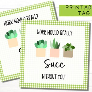 Arbeit würde auch ohne dich klappen | Mitarbeiter Geschenk | Druckbare Sofort-Download | Geschenke für Mitarbeiter | Woche der Mitarbeiterschätzung | Geschenkanhänger