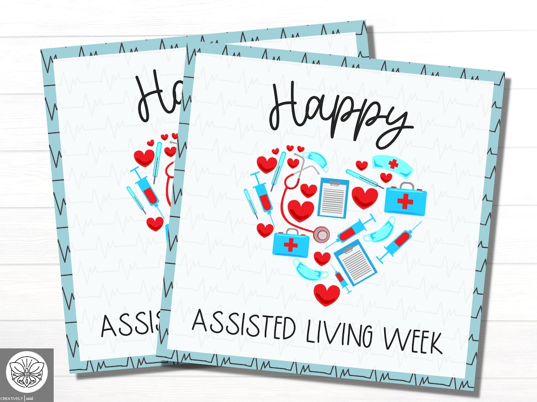 Assisted Living Week Printables Happy Assisted Living Week Etsy