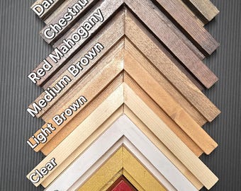 Thick Border Canvas Floating Frame for 1/8" Canvas Panel, Made-to-Order Handpainted Float Frame - Customize Your Artwork's Display