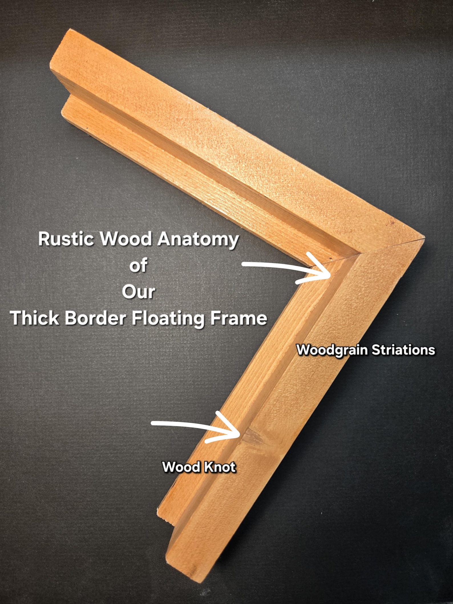 Thick Border Canvas Floating Frame for 3/4" Canvas , Made-to-order ...