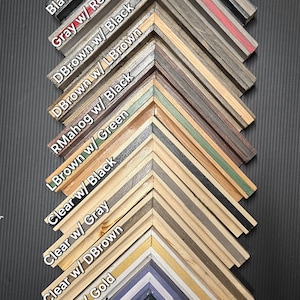 Thick Border Pinstripe Canvas Floating Frame for 1.5" Canvas , Fully Customizable - Handmade to Fit Your Needs