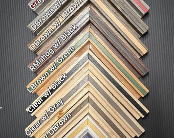 Thick Border Pinstripe Canvas Floating Frame for 1.5" Canvas , Fully Customizable - Handmade to Fit Your Needs