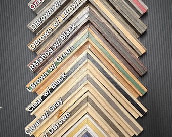 Thick Border Pinstripe Canvas Floating Frame for 3/4" Canvas , Fully Customizable - Handmade to Fit Your Needs