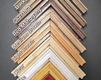 Thick Border Channel Canvas Floating Frame for 1/8" Canvas Panel, Solid Wood Floating Frame for Canvases, Handcrafted to Order