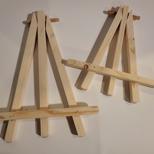 Solid Wood Display Easel - Choose from 10&quot; or 13&quot; - Handcrafted Rustic Charm
