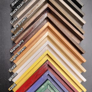 Thin Border Canvas Floating Frame for 1&quot; Canvas Depth , Handpainted Floating Frame - Custom Sizes, Solid Wood Craftsmanship