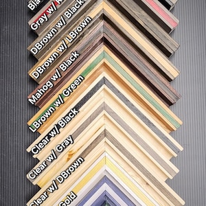 Thick Border Pinstripe Canvas Floating Frame for 3/4&quot; Canvas , Fully Customizable - Handmade to Fit Your Needs