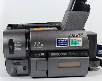 Vintage Sony CCD-F301 Handycam Super 8 Video 8 Camcorder Black - Etsy Vintage Sony CCD-F301 Handycam Super 8 Video 8 Camcorder Black - Etsy
