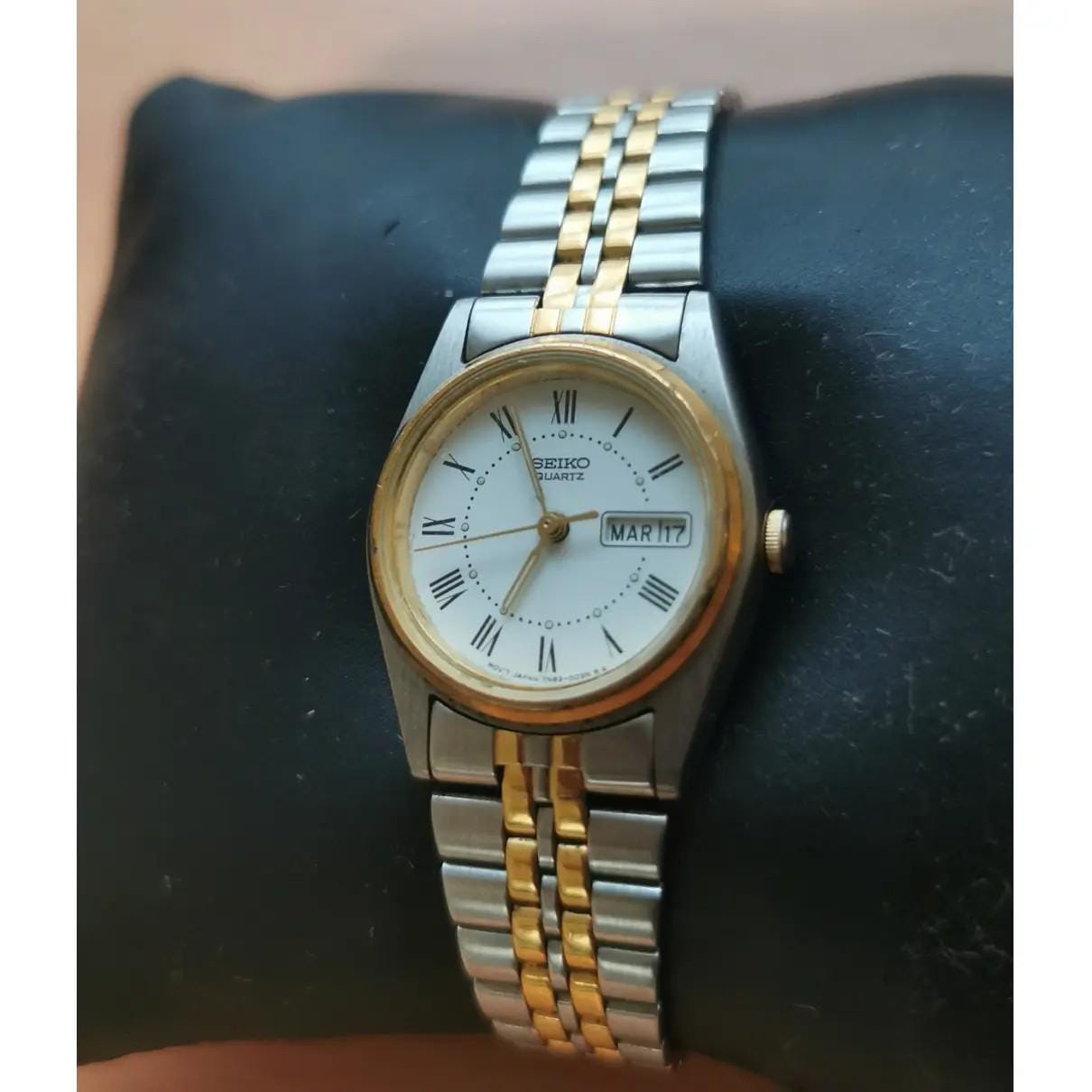 Montre Femme Aviatime Vintage, Mouvement Japon, Boîtier Carré 22mm Bleu, Bracelet Acier
