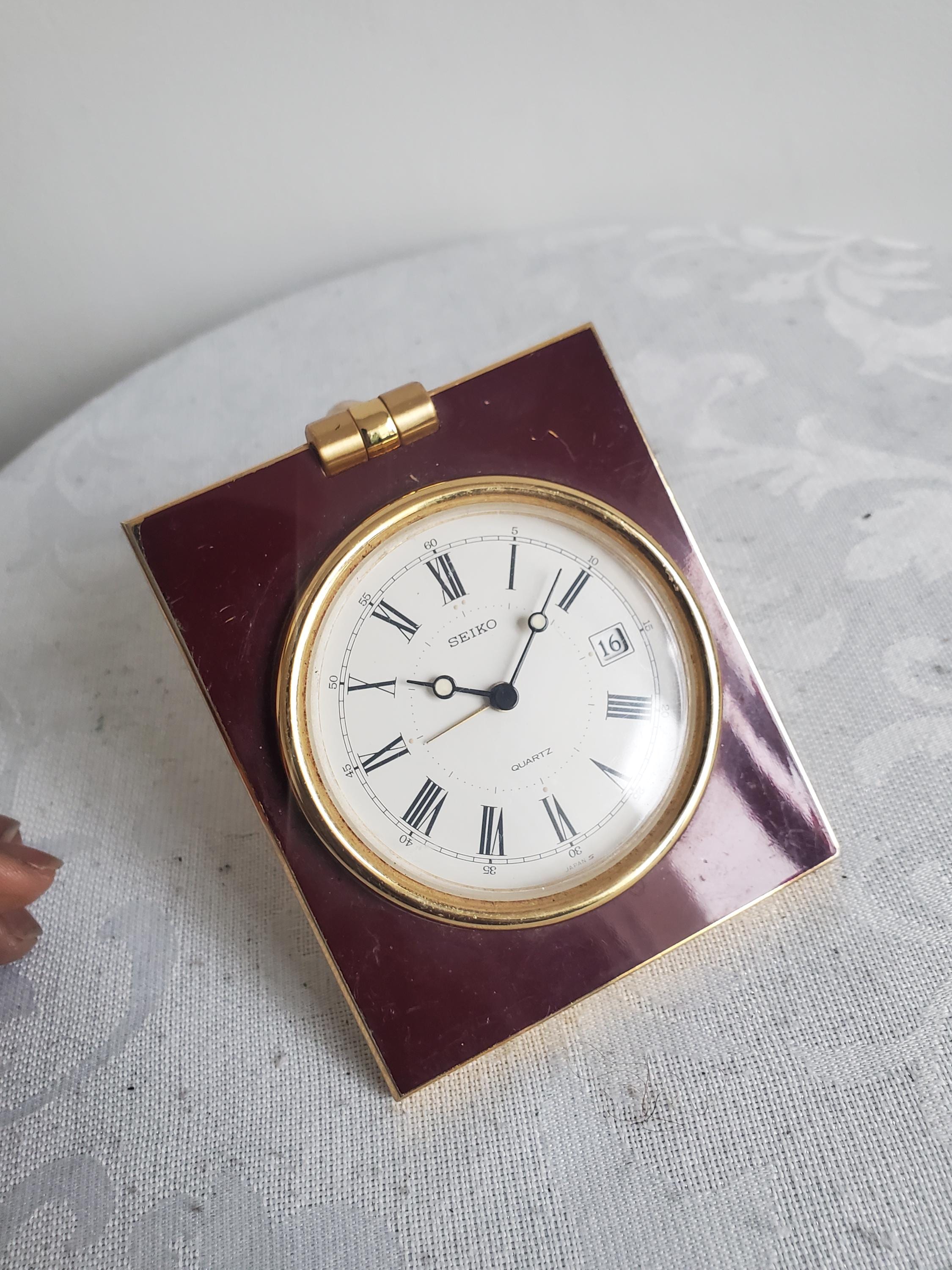 Seiko Vintage Table Clock - Etsy