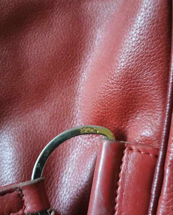 Vintage Small Longchamp Leather Backpack - image 8