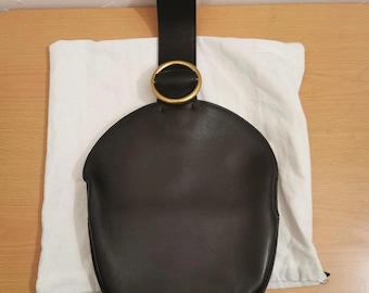 Celine Curve Handbag in Black Leather Archives