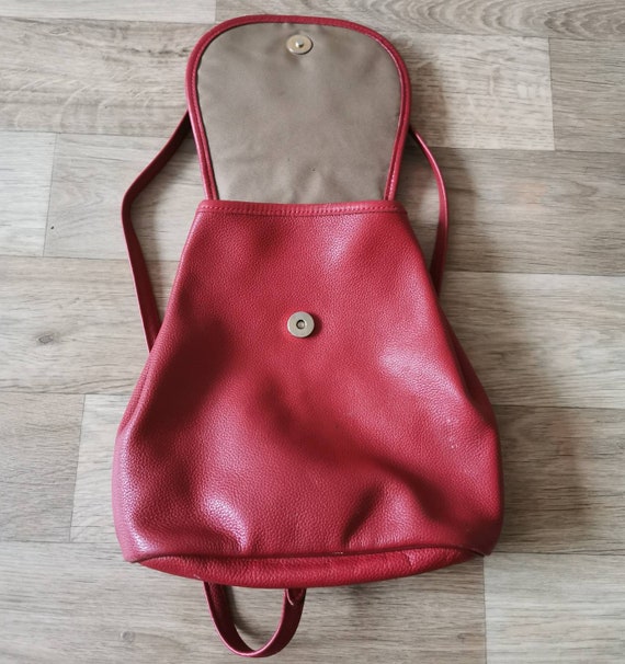 Vintage Small Longchamp Leather Backpack - image 3