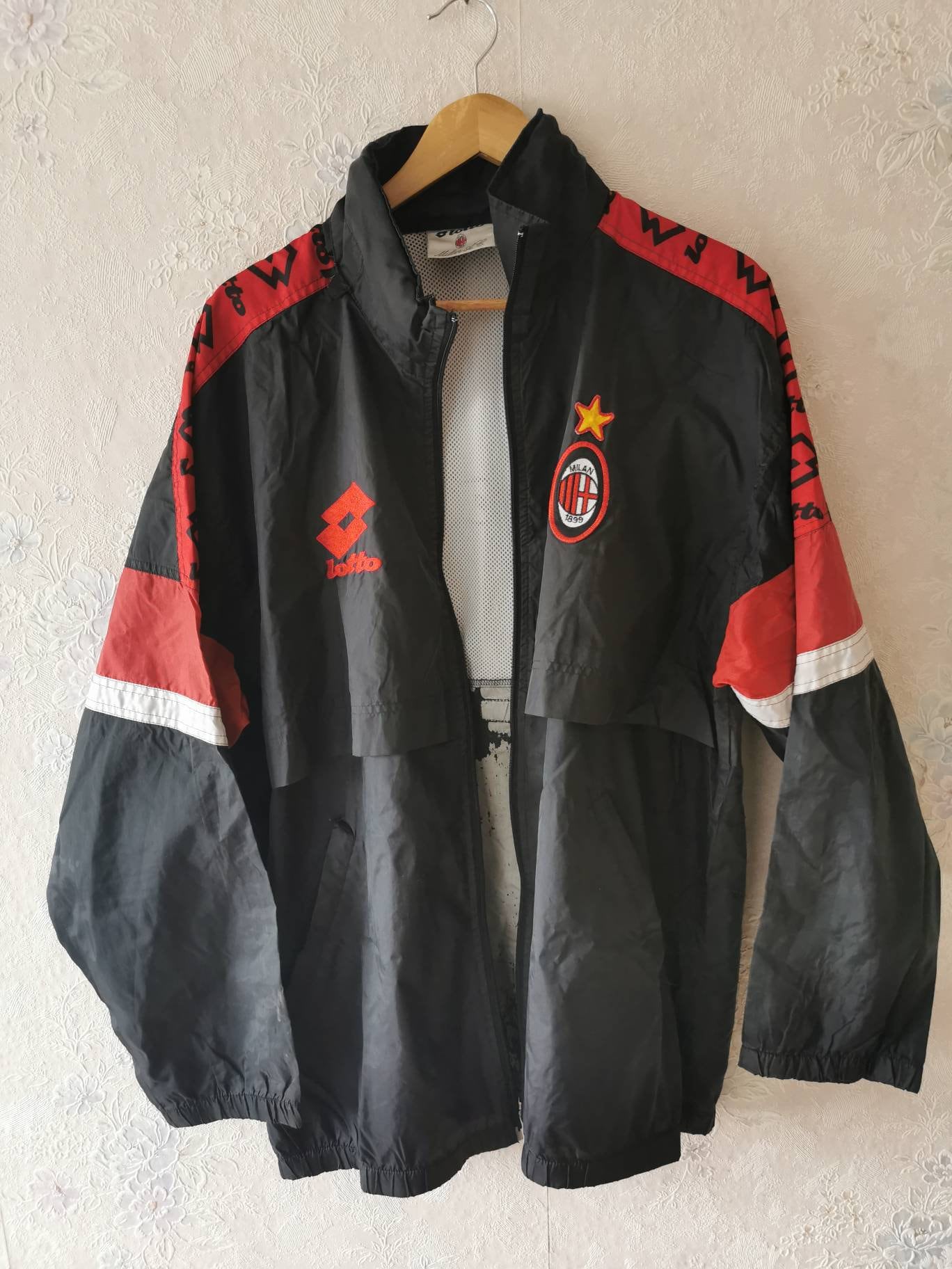 Vintage AC Milan Lotto Waterproof Jacket 90s XL - Etsy