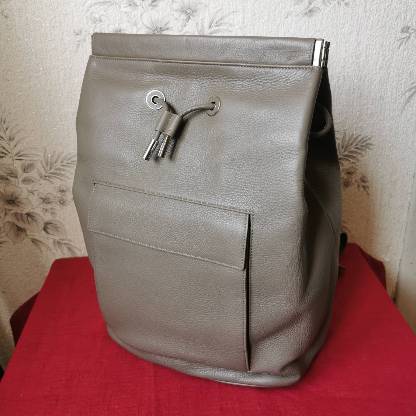 VINTAGE Shoulder Bag BALENCIAGA BB Leather WOMENS BLACK Y2K Hand