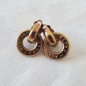 Agatha Paris - Vintage 90er Gold Ohrclips