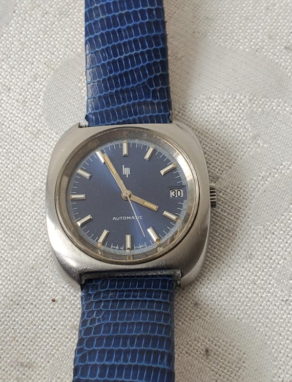 Montre Lip Mécanique Vintage Grise - Pour Homme, Occasion, Fonctionne