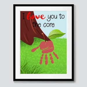THE CORE handprint / Crafts for toddlers & kids / Keepsake PRINTABLE / Digital instant download