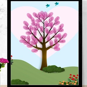 Thumbprints tree / Crafts for toddlers & kids / Keepsake PRINTABLE / Digital instant download