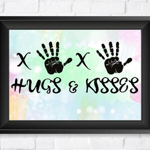 XOXO handprints / Crafts for toddlers & kids / Keepsake PRINTABLE / Digital instant download