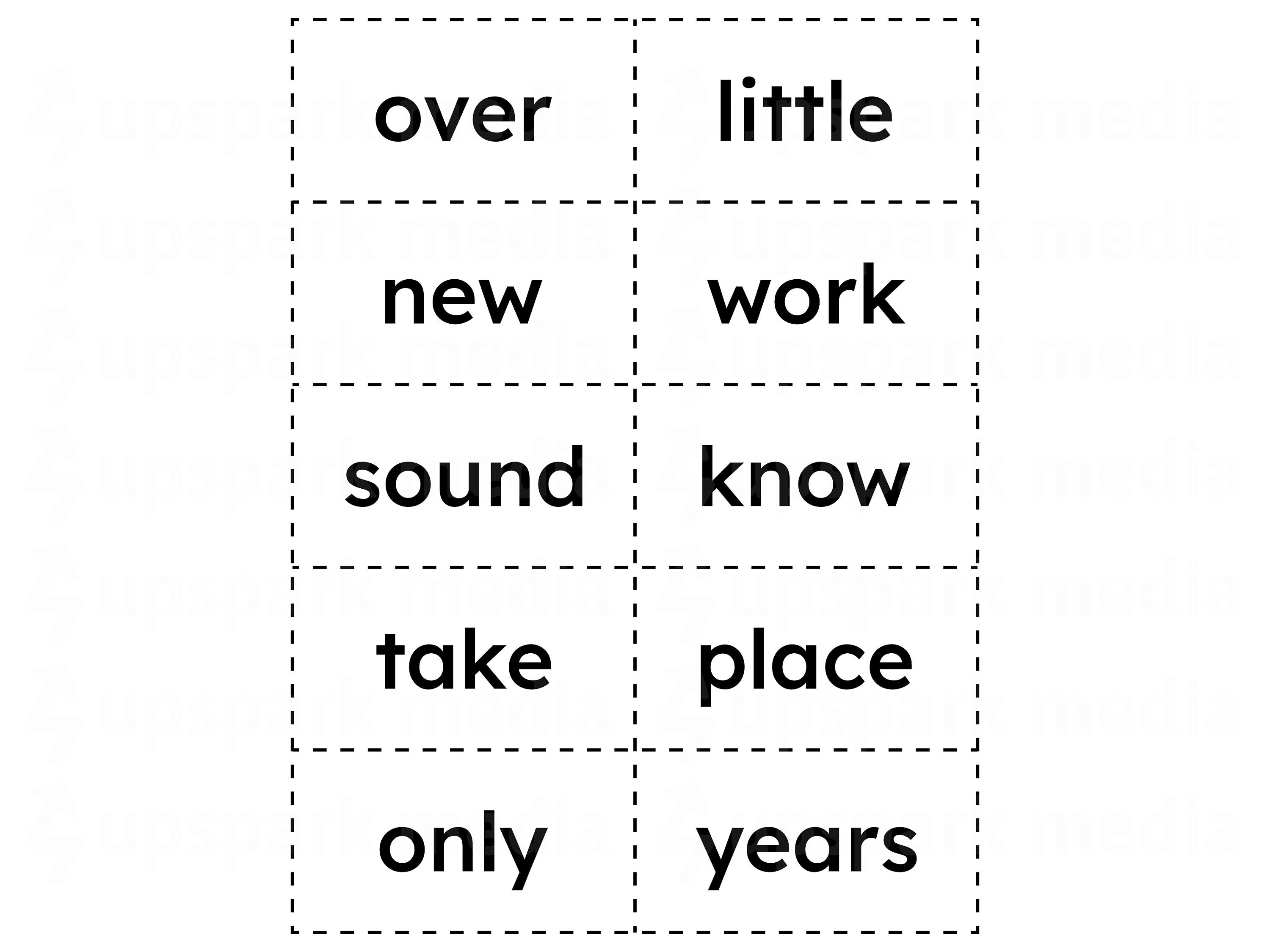 300 Fry Sight Word Flashcards Printable, First 300 Sight Word