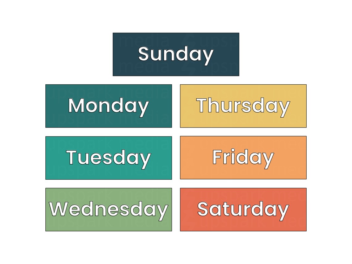 Days of the Week Printable, Classroom Days of the Week, Learning the ...