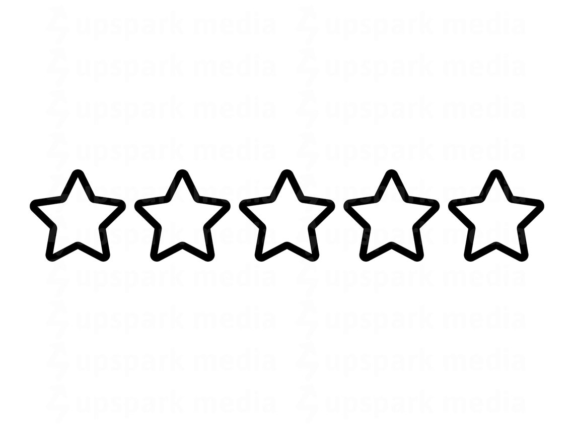 Esquema de calificación de estrellas SVG Esquema de - Etsy México