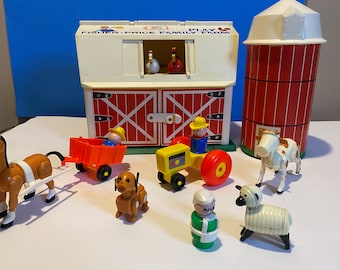 Fisher Price Little People Horse Cow Dog Pig Sheep Dragon Giraffe Lion ...