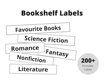 Ultimate Bookshelf Label Pack: Minimalist White