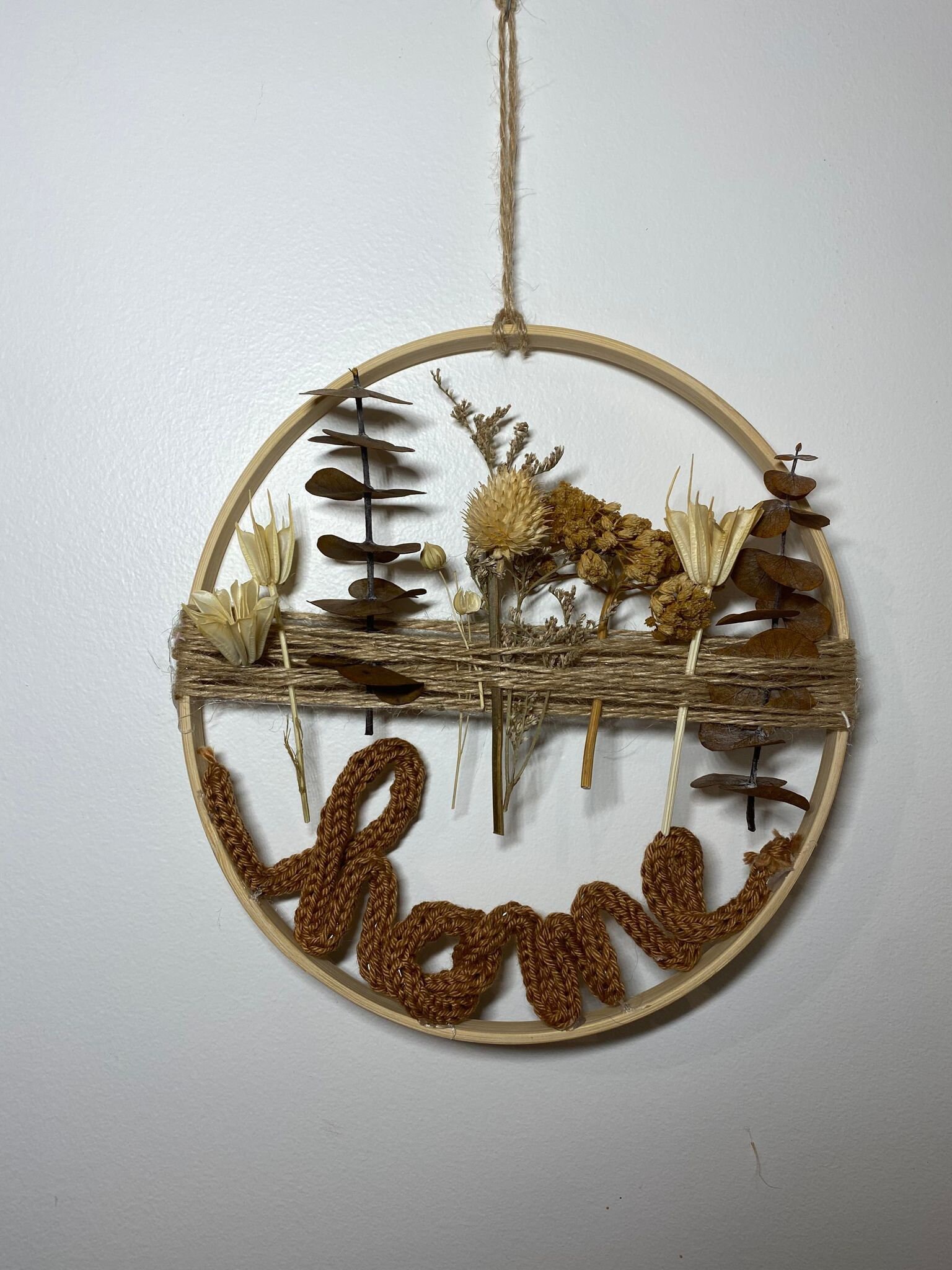 Cercle Bois et Fleurs Séchées