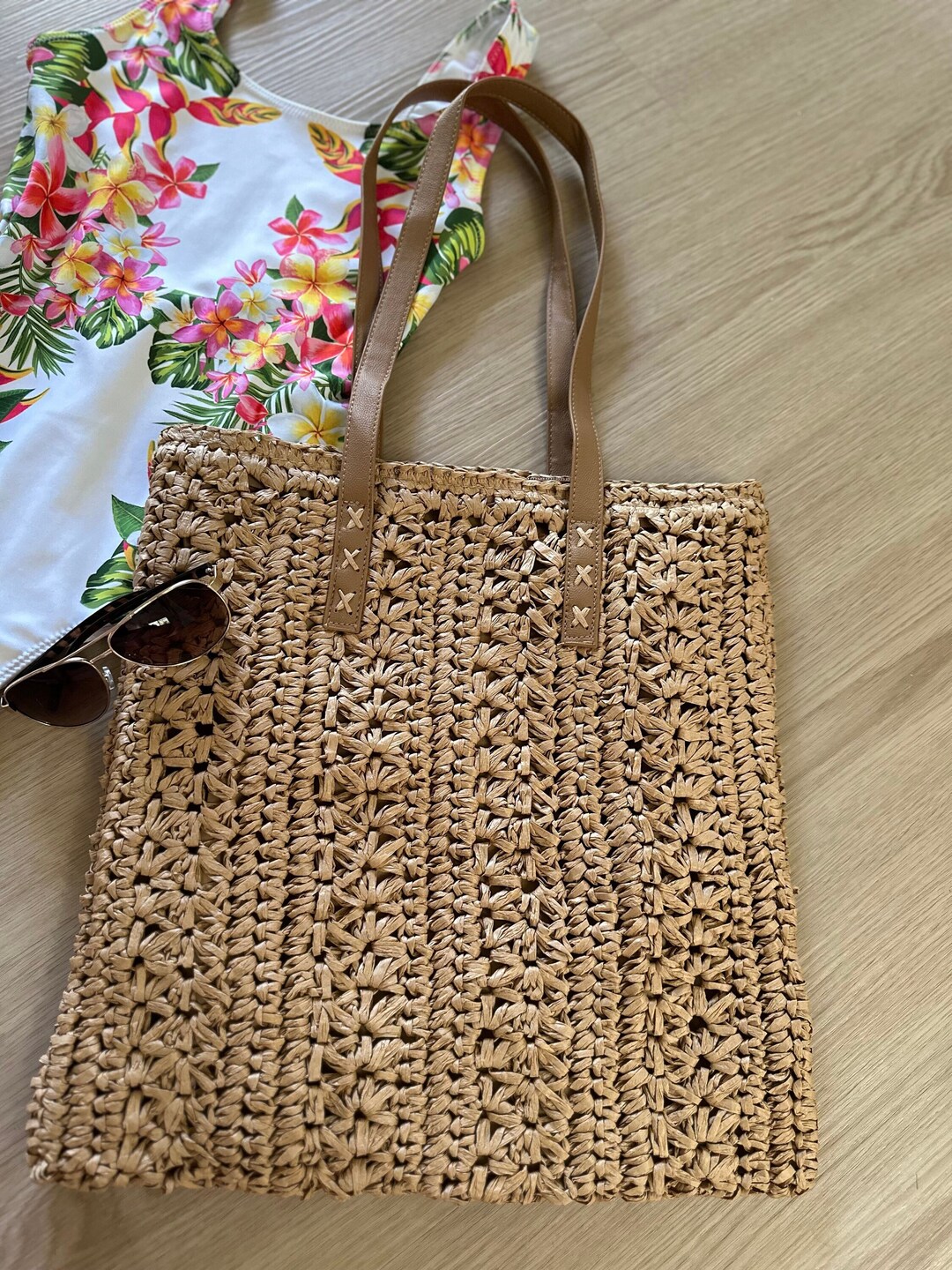 Khaki Summer Knit Bag main image 1