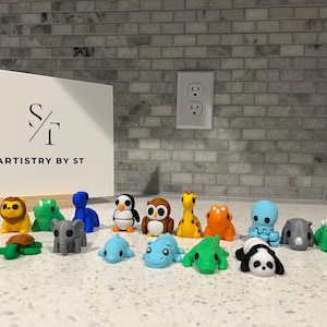 Mini Animals | Pick Your Own | Articulating Tiny Animals | 3D Printed Fidget Toy | Sensory Toy | Baby Animals | 3D Printed Animals