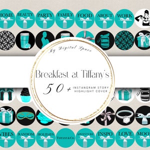 Instagram Story Highlight Icon | Breakfast at Tiffany&#39;s Stories Highlight Covers | lifestyle| fashion highlights | Breakfast at Tiffany&#39;s