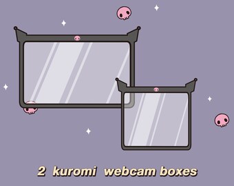 Gothic Bunny Webcam Borders  * ~ 2 Webcam Overlays Twitch * Punk * Aesthetic * Goth  * Cute * Gothic * Kawaii * Pastel * Border * Halloween