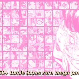 250+ Dark Anime Girl Rare Icons Pink * Stream * Goth * Vaporwave * Aesthetic * Y2K * Edgy * Girl * Halloween * egirl * avatar * pfp *