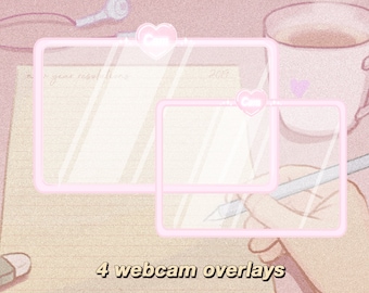 Tʜᴇ ᴍɪʟᴋ ᴄʟᴜʙ  ~ 4 Webcam Overlays Twitch * Vaporwave * Aesthetic * Cottagecore  * Cute * Angel * Kawaii * Milk * Pastel * Border * Panel