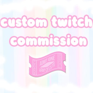 Custom Twitch Commission Limited Slot! Stream * customised * Stream * Streamer * Set * Art * Artist * Design * Personalised * Gaming * Cute