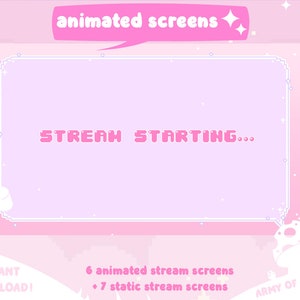 Schermate di streaming Twitch animate * Nuvoletta pixel pastello carina * Kawaii * Streamer * Vaporwave * Estetica * Angelo * Pannello