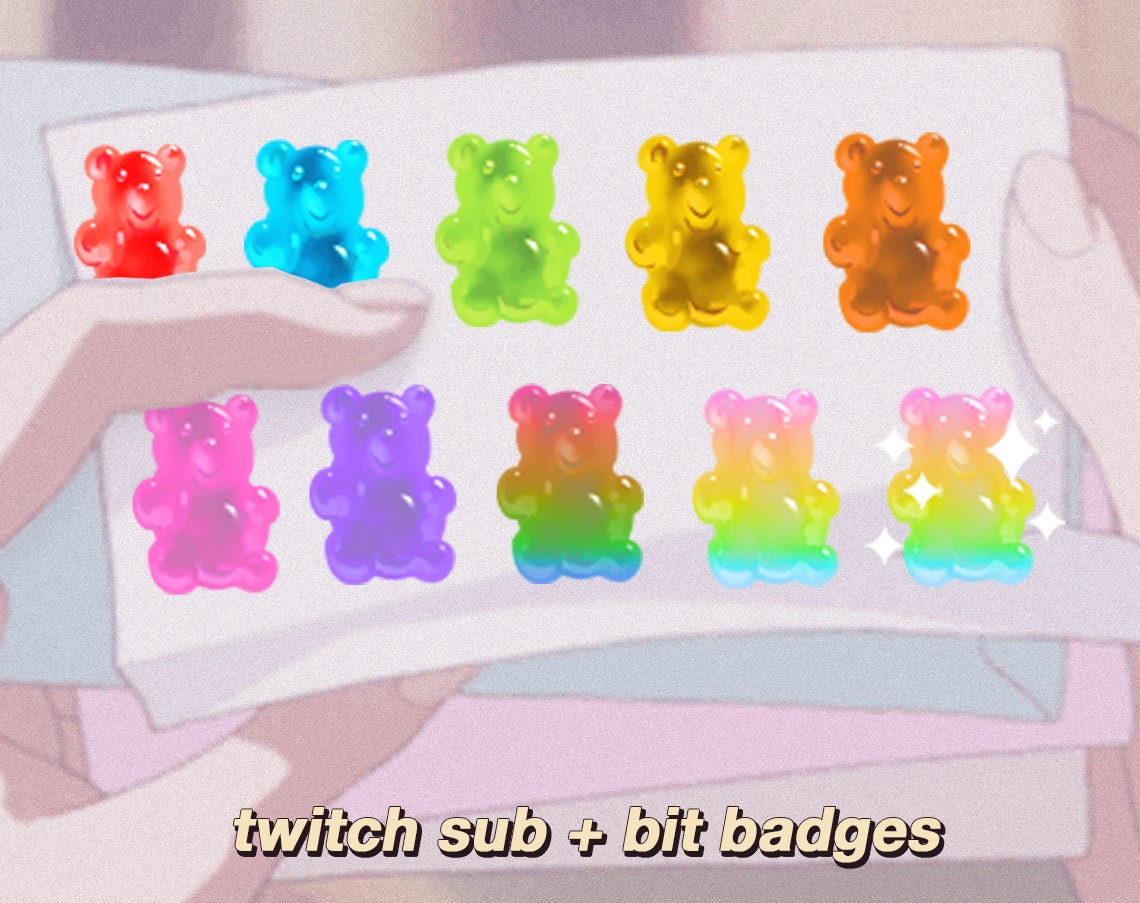 Small Resin Gummy Bear anime - Etsy