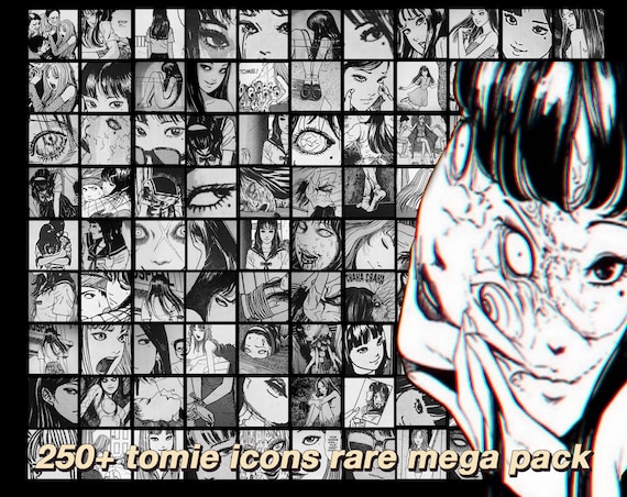Aesthetic Anime icon decals (Dark skintones version) Part 2