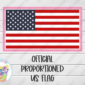 Three and a Half Inch OFFICIAL Proportions US Flag Cookie Cutter File/STL/3D Printer/Instant Digital Download